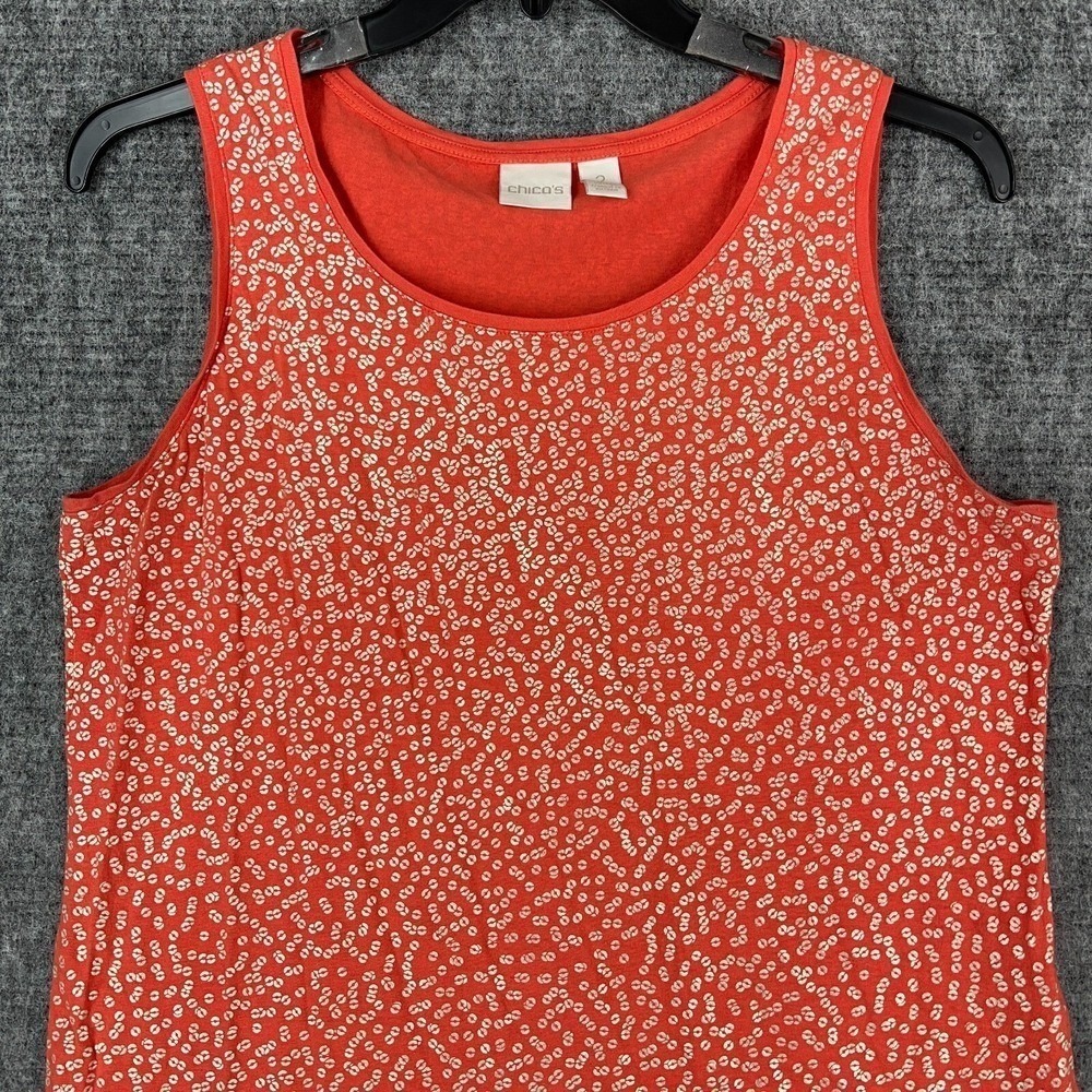 Chicos Tank Top Size L Ditzy v